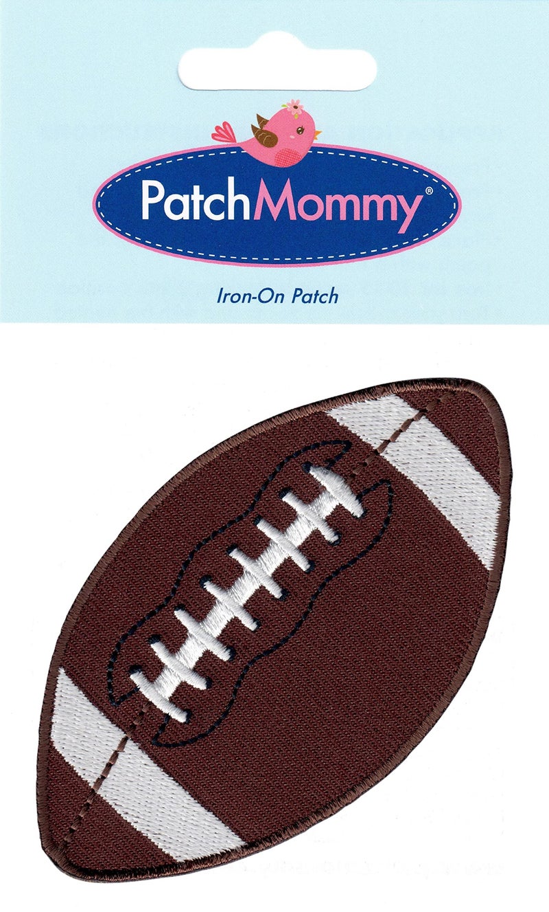 PatchMommy Football Patch Sports Ball, Iron On/Sew On - Appliques for Clothing - Image 3